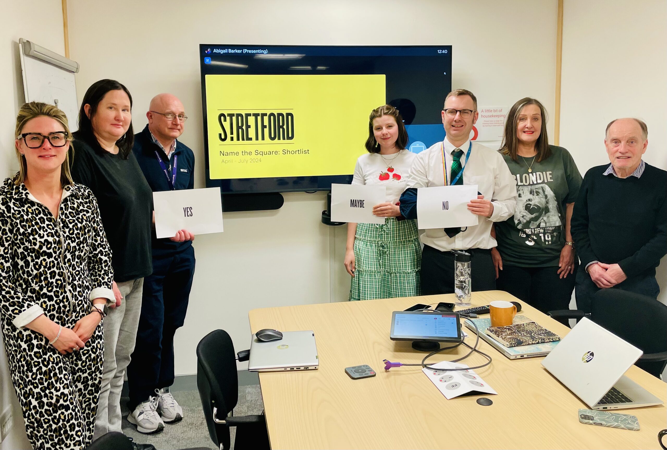 Name the Square shortlisting session in Stretford