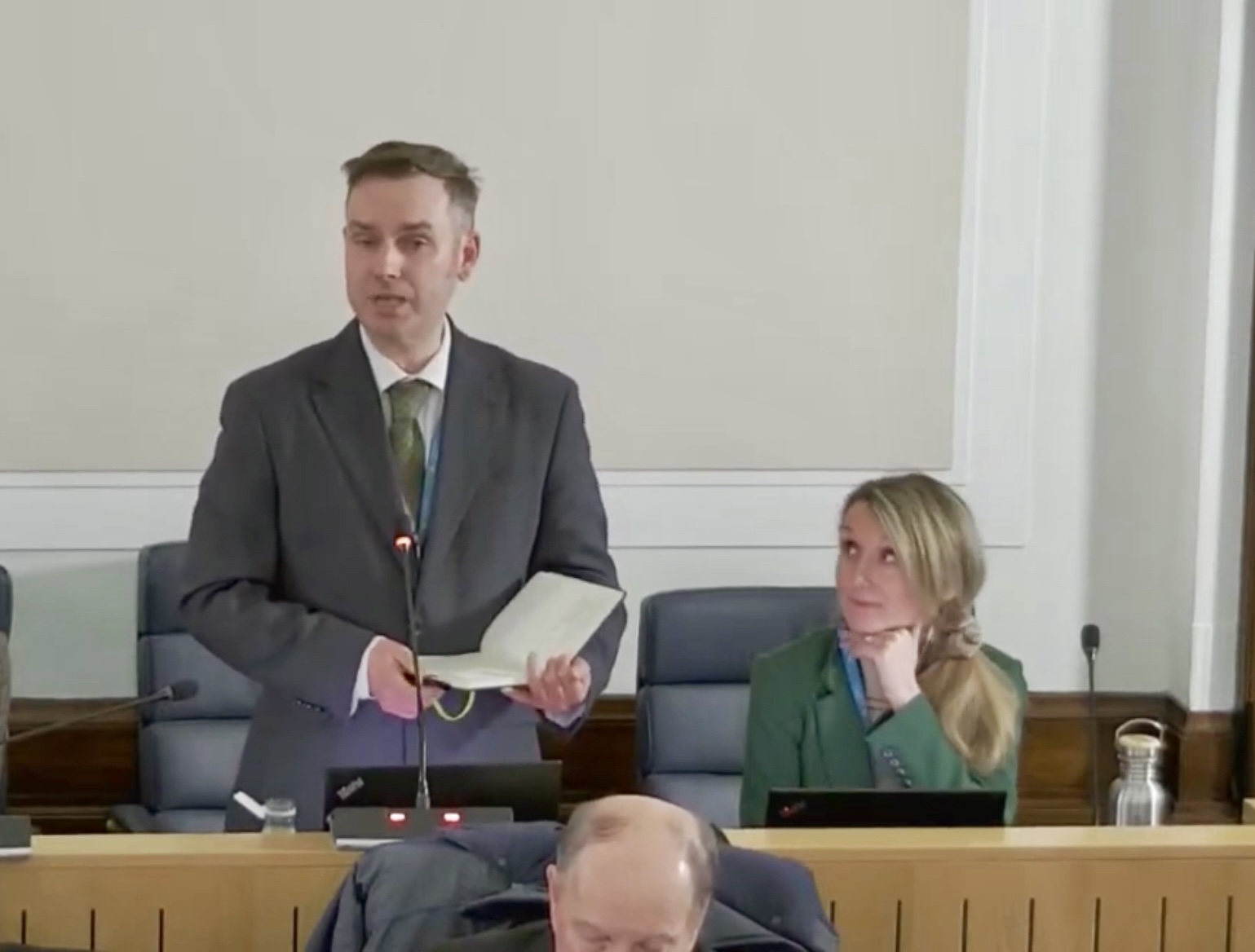 Tom at Council