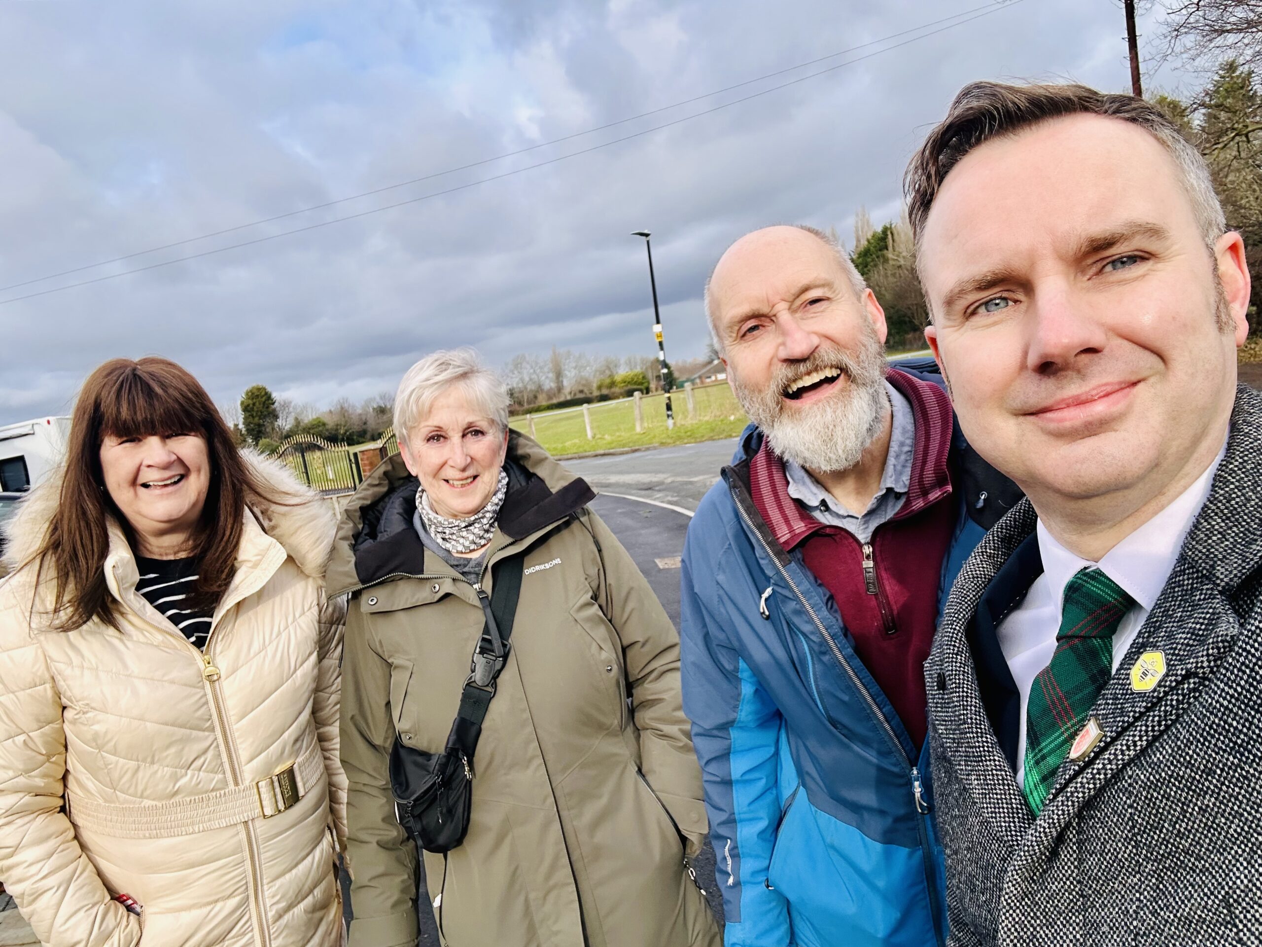 Out on the doorstep in Davyhulme with local councillors