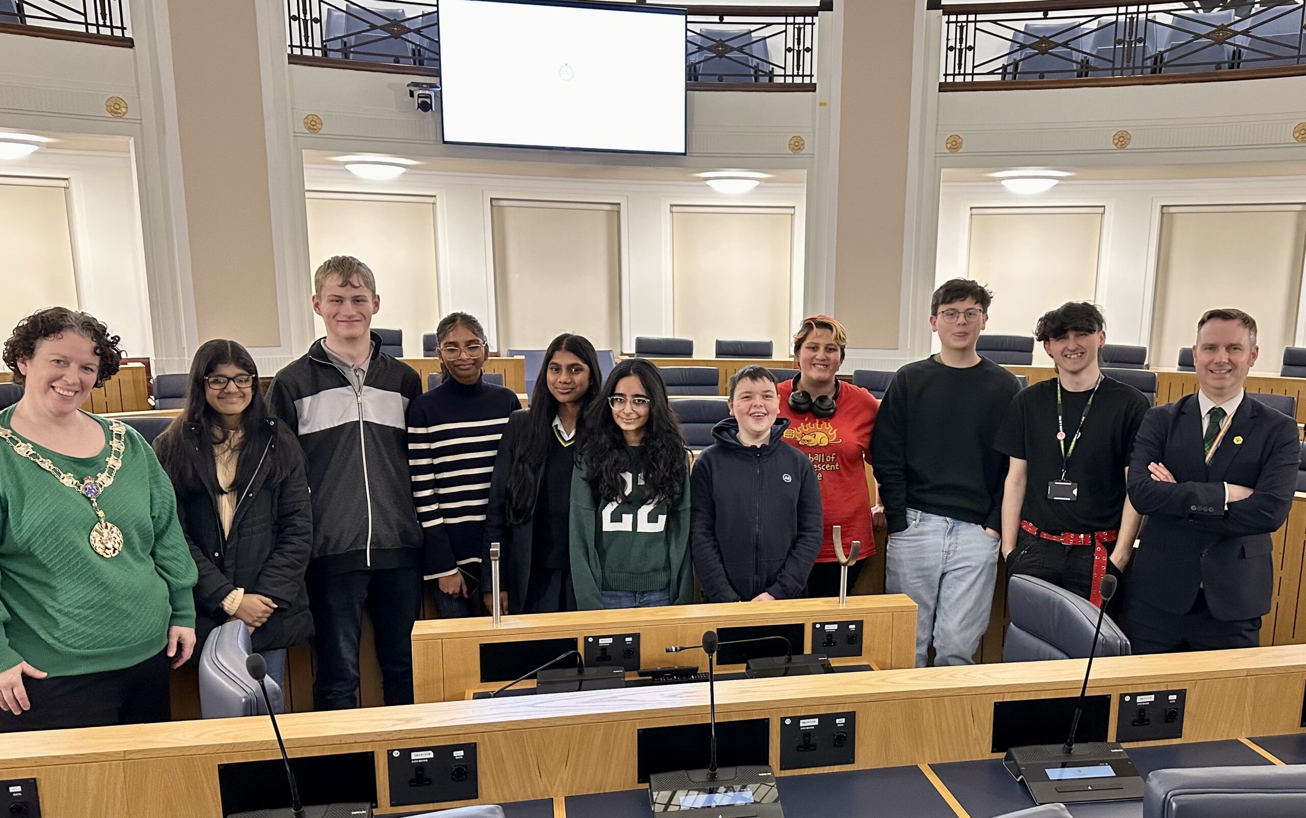 Hosting Trafford Youth Cabinet at the Town Hall