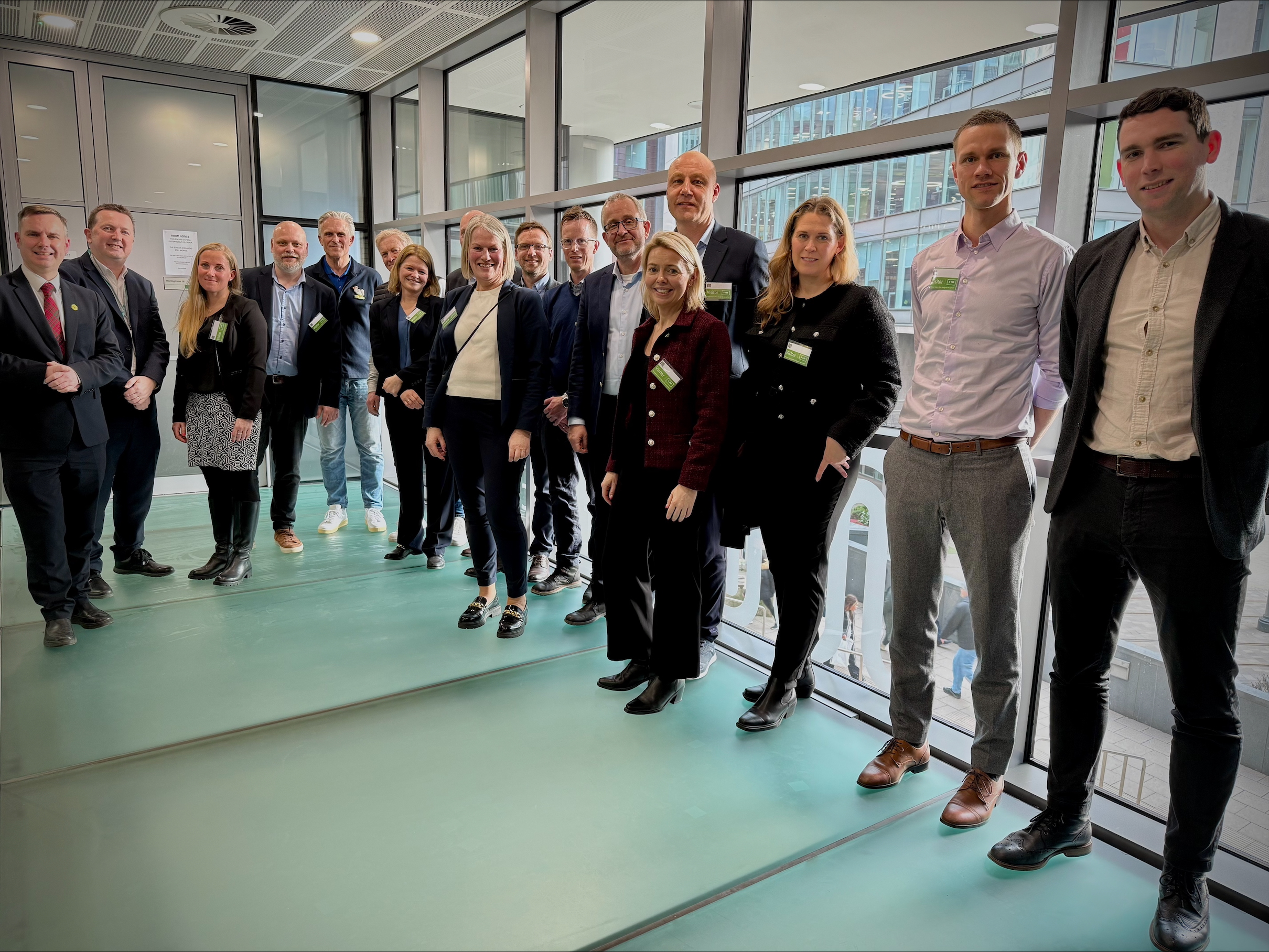 Tom meeting a delegation from Skagerak Energi