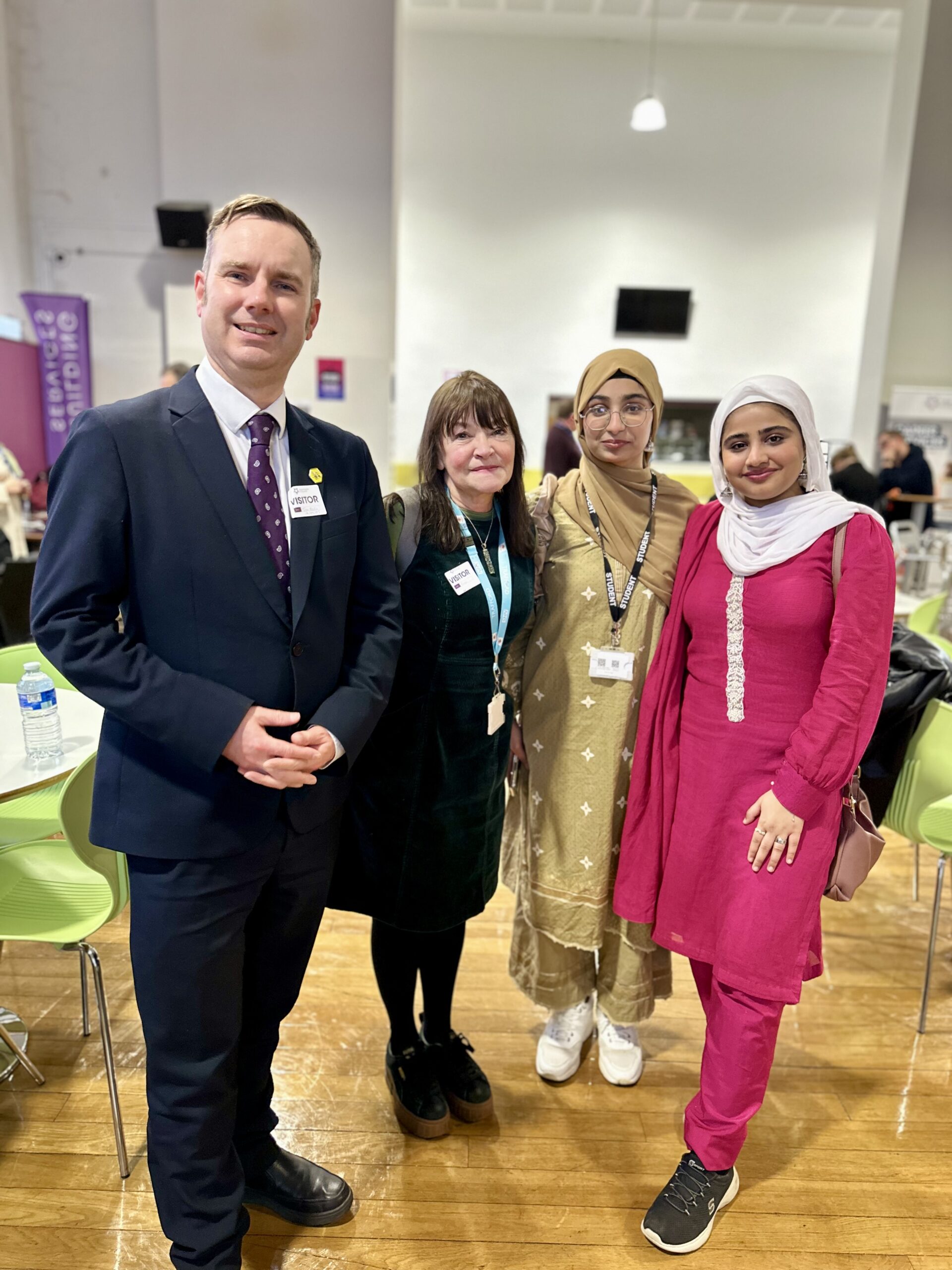 Tom and Cllr Rose Thompson at the Trafford College Community Iftar