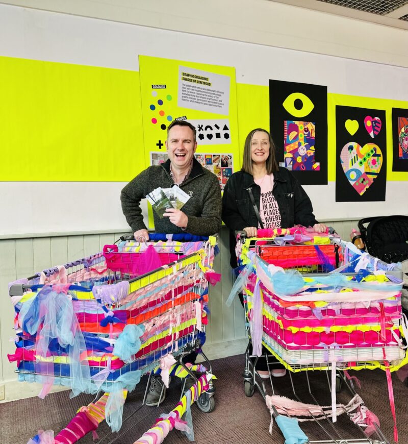 Tom and Cllr Jane Slater at the Stretford Stride event