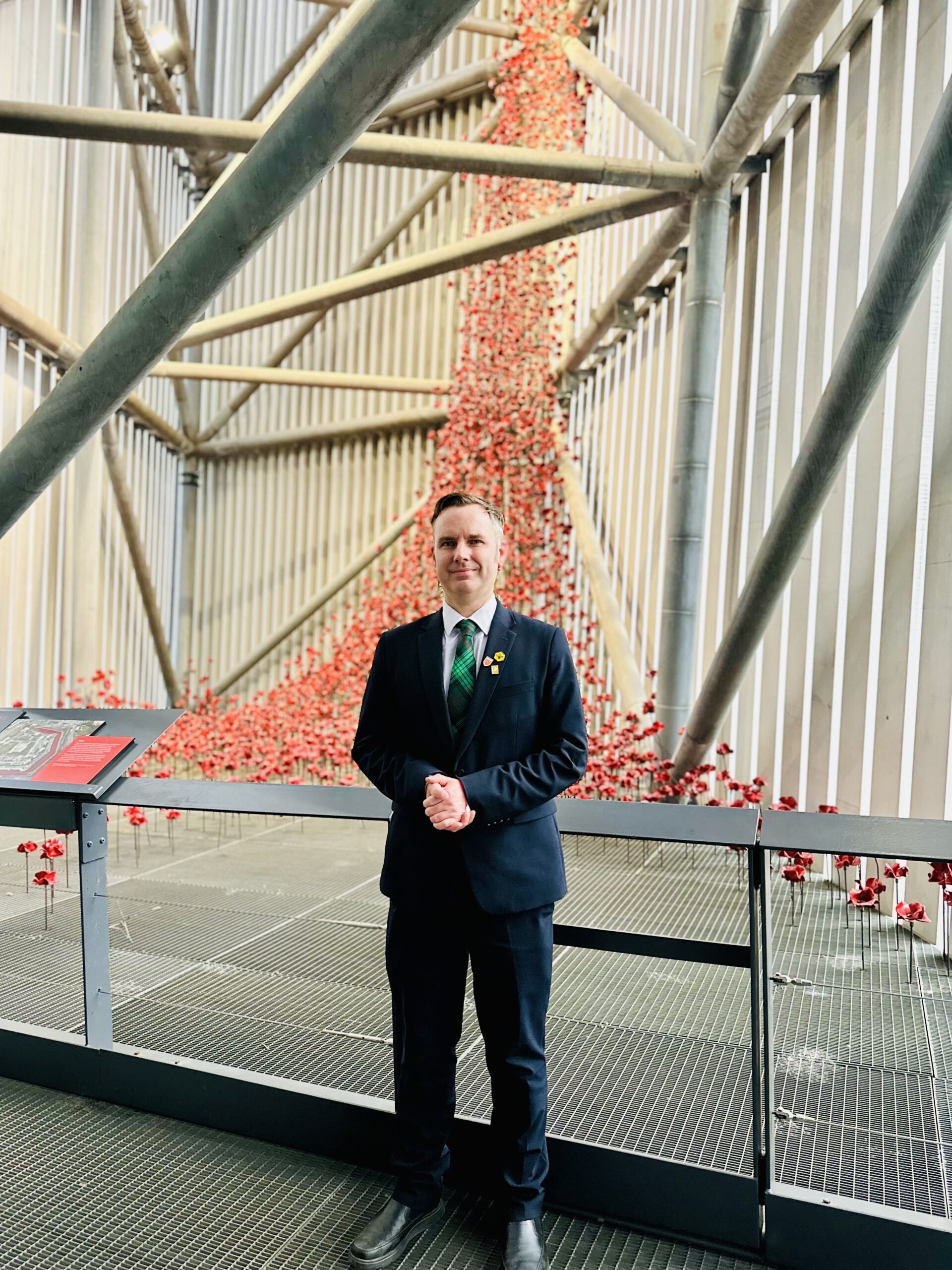 Tom at the Imperial War Museum North