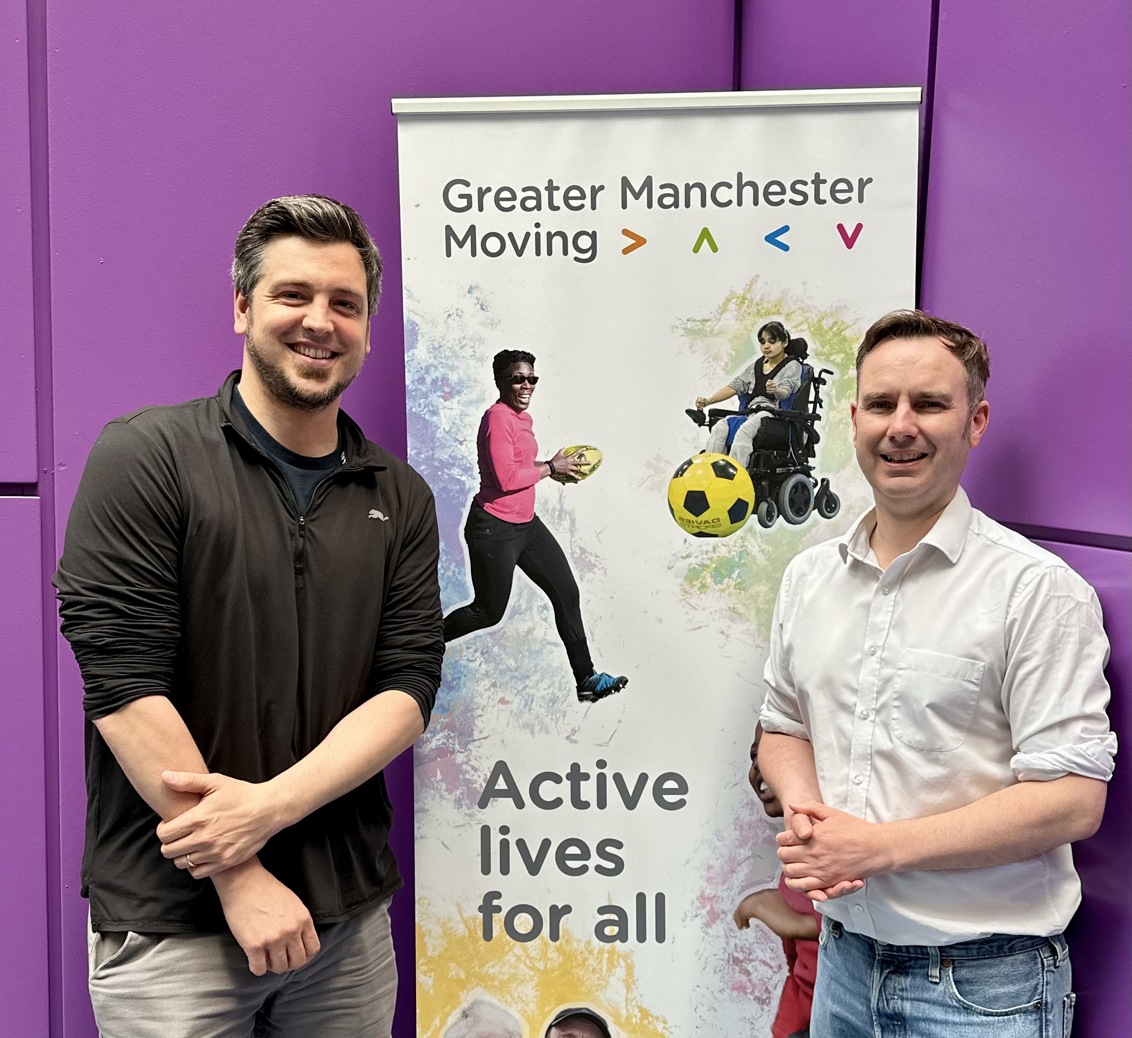 With Cllr Olly Baskerville at the GM Moving Conference