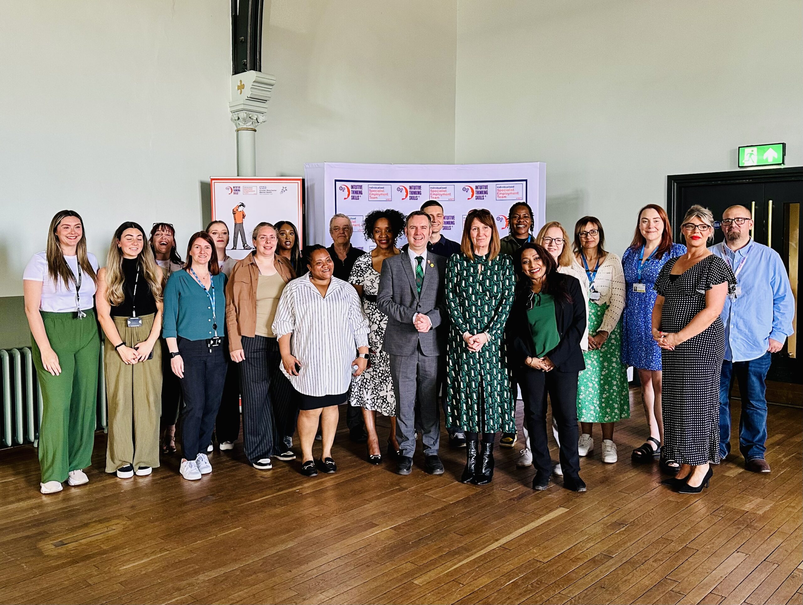 Tom at an IPS Employers Event in Stretford Public Hall