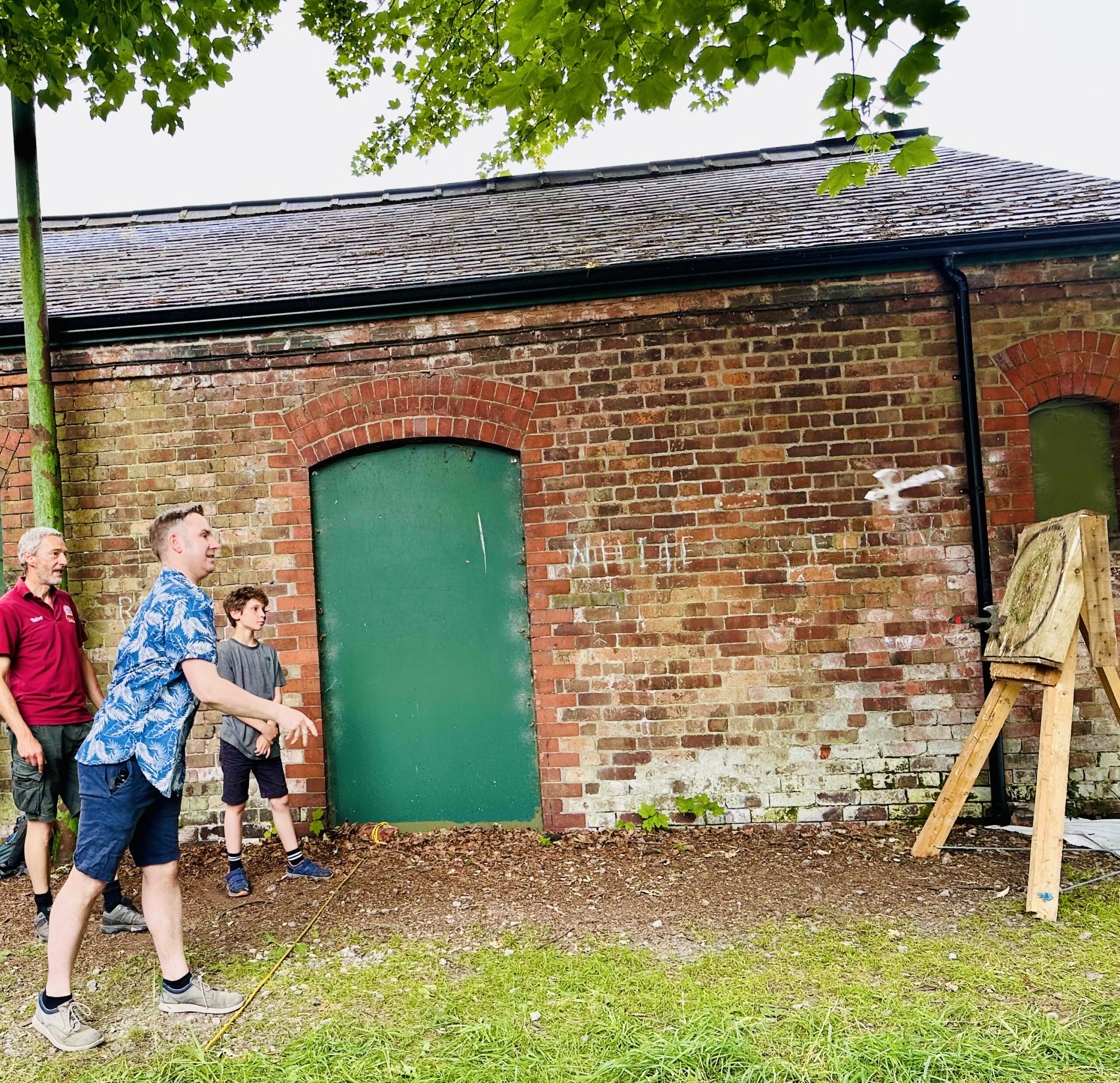 Axe throwing in Longford Park