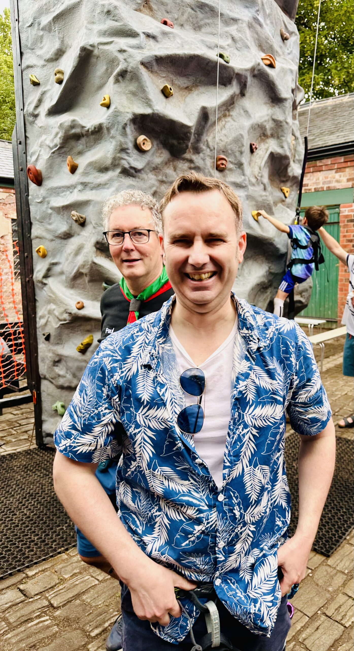 Post wall climb (fall) at Longford Scouts