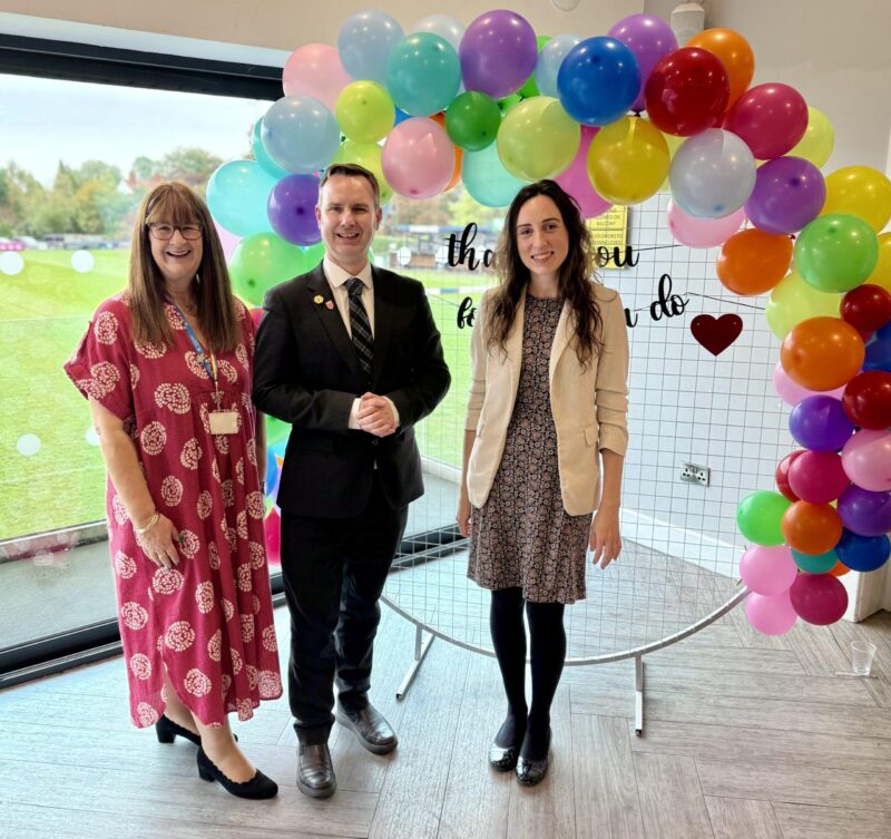 Tom, Cllr Karina Carter & Cllr Keleigh Glenton at Trafford