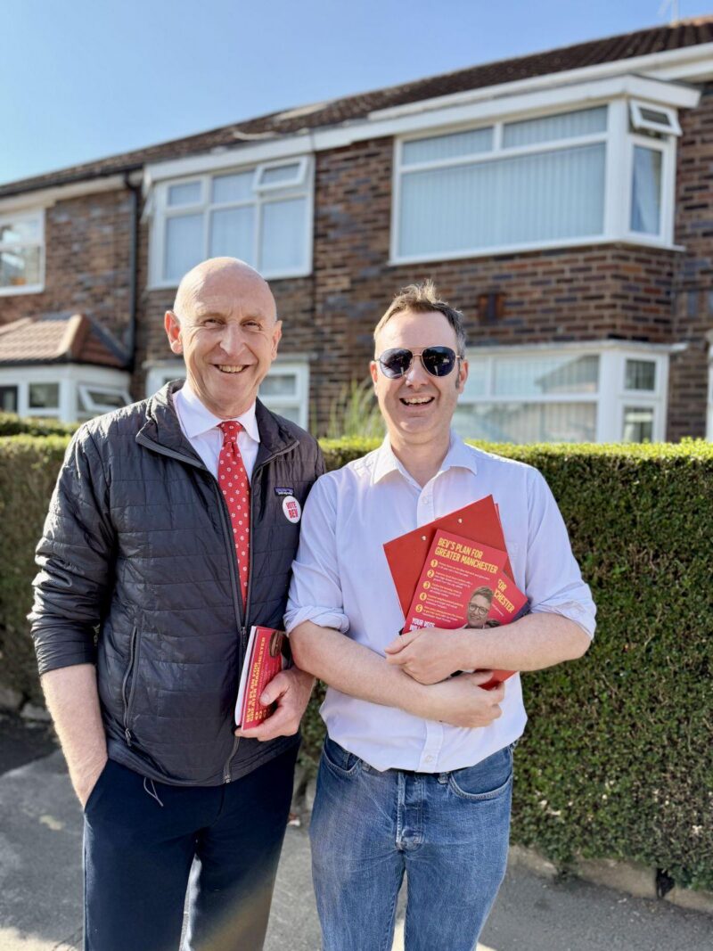 Tom with the Chancellor of the Exchequer, John Healey