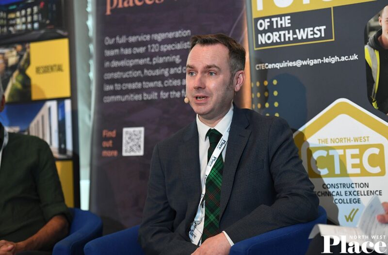 Tom speaking at the Place North West Conference (photo credit Place North West)